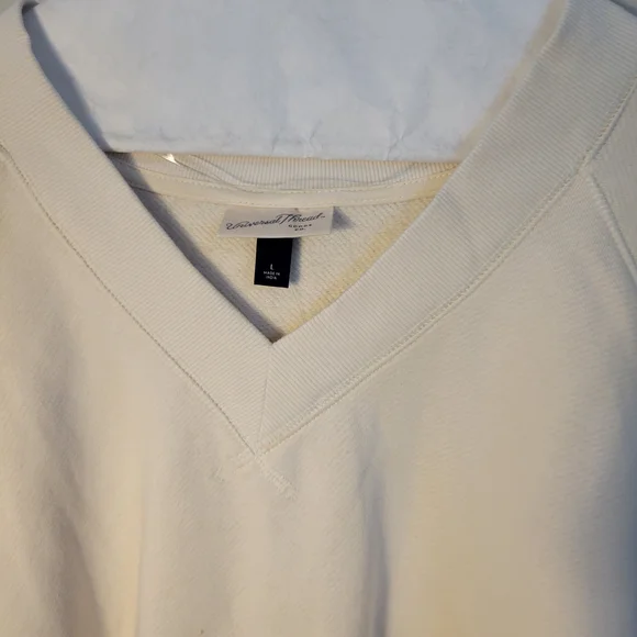 Universal Thread Women's Soft Cream V-Neck Sweater - Picture 2 of 5